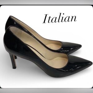 Roberto Festa Leather Black Heels Made in Italy